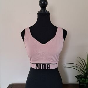 Puma Sports Bra Women's XL Pink  Activewear Bra Medium Support